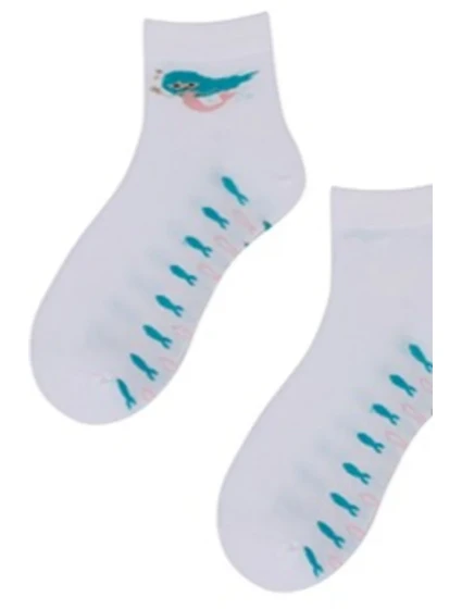 TENKÉ PONOŽKY FARBA 2-6 ROKOV DIEVČATÁ BIELA 21-23