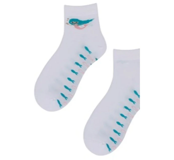 TENKÉ PONOŽKY FARBA 2-6 ROKOV DIEVČATÁ BIELA 21-23