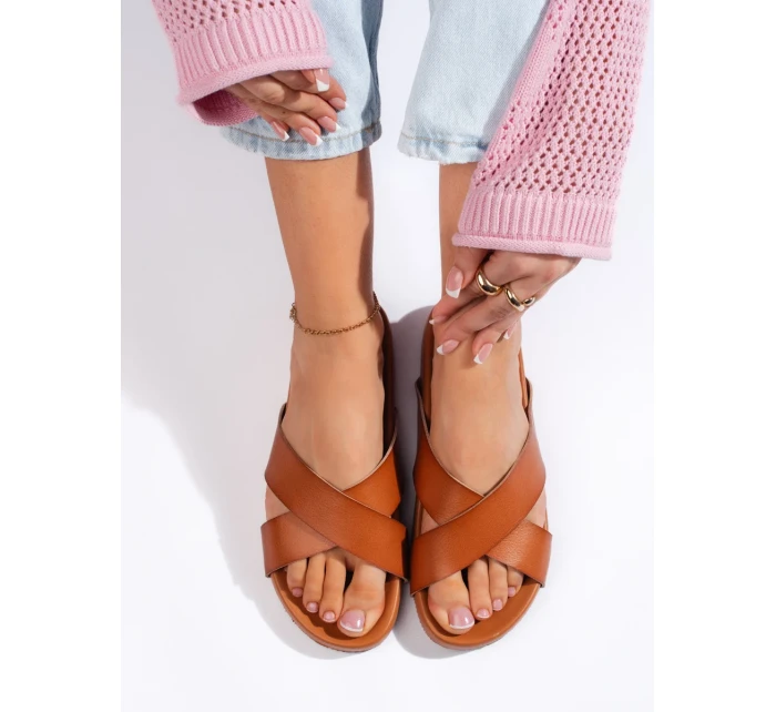 Dámske praktické hnedé ponožky na platforme Dámske praktické hnedé ponožky na platforme