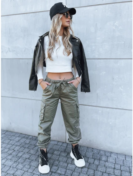 Dámské padákové kalhoty green Dstreet model 21971104 - FashionStreet Dámské padákové kalhoty green Dstreet model 21971104 - FashionStreet