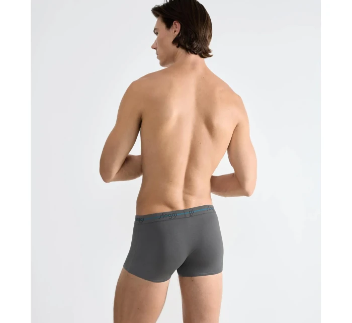 Pánske boxerky Štart Hipster C2P box - BROWN - LIGHT COMBINATION - šedá - čierna M003 - SLOGGI Pánske boxerky Štart Hipster C2P box - BROWN - LIGHT COMBINATION - šedá - čierna M003 - SLOGGI