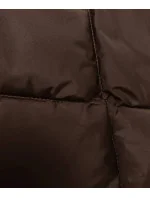 Hnědá zimní bunda s límcem model 21246695 - LHD