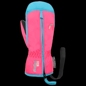Detské zimné rukavice REUSCH Ben Mitten nepremokavé zateplené jednoprstové ružové/modré (62/85/408/3305)
