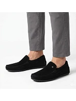 Pánské kožené mokasíny polobotky černé model 22061118 - FILIPPO