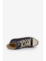 Dámské vysoké tenisky Big Star model 21654788 černé - Big Star Shoes