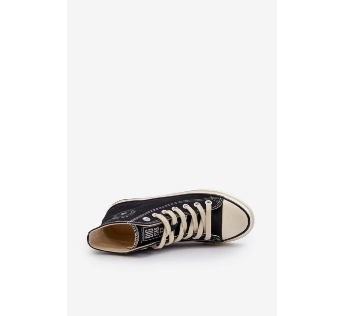 Dámské vysoké tenisky Big Star model 21654788 černé - Big Star Shoes