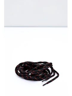 CORBBY Trekkingowe Sznurowadła Czarno Czerwone