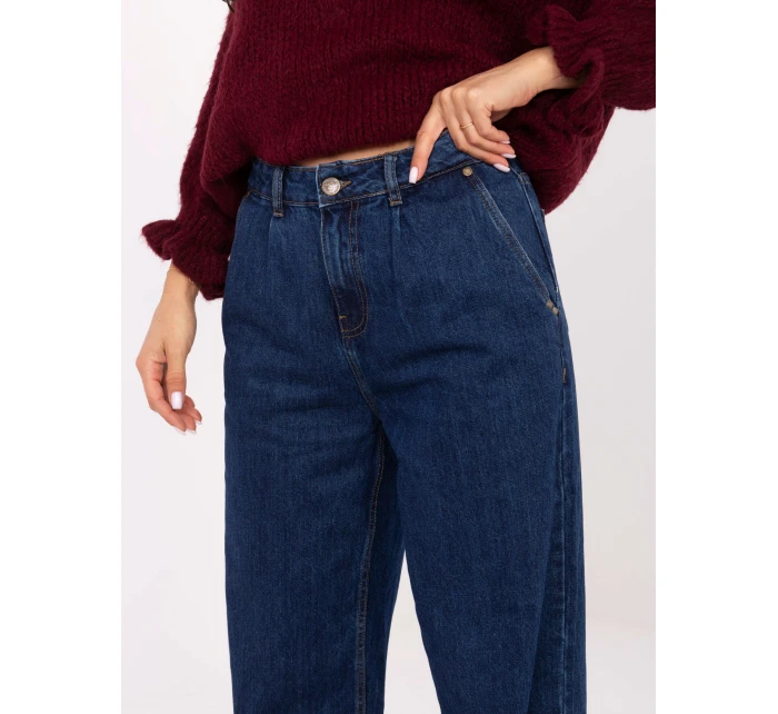 Nohavice D80030BI62568D300 tmavomodré