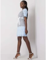 Šaty LK SK světle modrá model 17462075 - FPrice Šaty LK SK světle modrá model 17462075 - FPrice