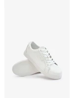 Pánske tenisky z eko kože Big Star Hi-Poly System White