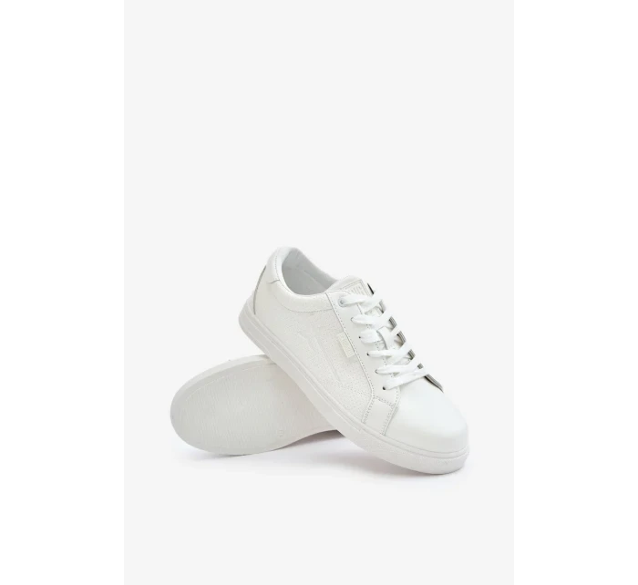 Pánske tenisky z eko kože Big Star Hi-Poly System White