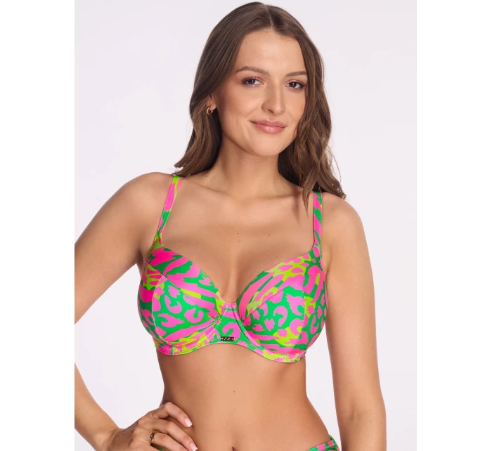Plavková podprsenka s plnými košíčkami Ava SK 246 Neon Safari