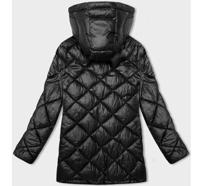 Černá prošívaná bunda pro přechodné období model 21245941 - W COLLECTION