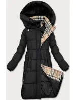Zimowa kurtka damska z kapturem czarna model 21247792 - Glakate Zimowa kurtka damska z kapturem czarna model 21247792 - Glakate