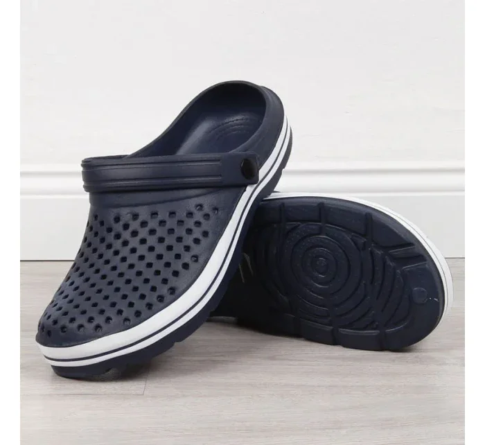 Pánské pěnové nazouváky W model 16185961 navy blue - NEWS Pánské pěnové nazouváky W model 16185961 navy blue - NEWS