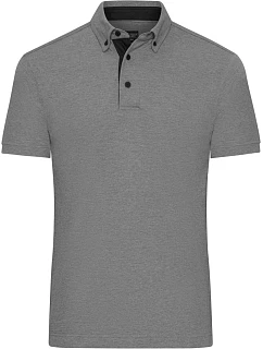 JN Pánské piqué polo 02.0 light melange/black model 22494472 - Daiber