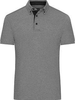 JN Pánské piqué polo 02.0 light melange/black model 22494472 - Daiber