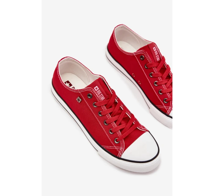 Trampki Męskie Niskie Materiałowe Big Star DD174502 Czerwone