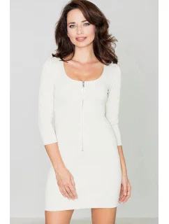 Dámske šaty K104 béžové - Katrus