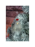 DLHOVLASÝ PRÍVESOK SIVÝ SANTA CLAUS