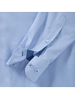 Kontrastní košile s dl. rukávem vzor rybí kost 11. light navy model 22476064 - Russell Athletic Kontrastní košile s dl. rukávem vzor rybí kost 11. light navy model 22476064 - Russell Athletic