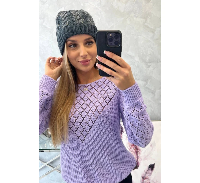 Dámska čiapka Kalina K362 graphite+black