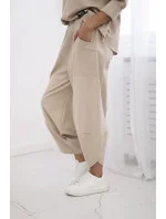 Souprava Punto Milano Winter tepláky + kalhot béžový Souprava Punto Milano Winter tepláky + kalhot béžový