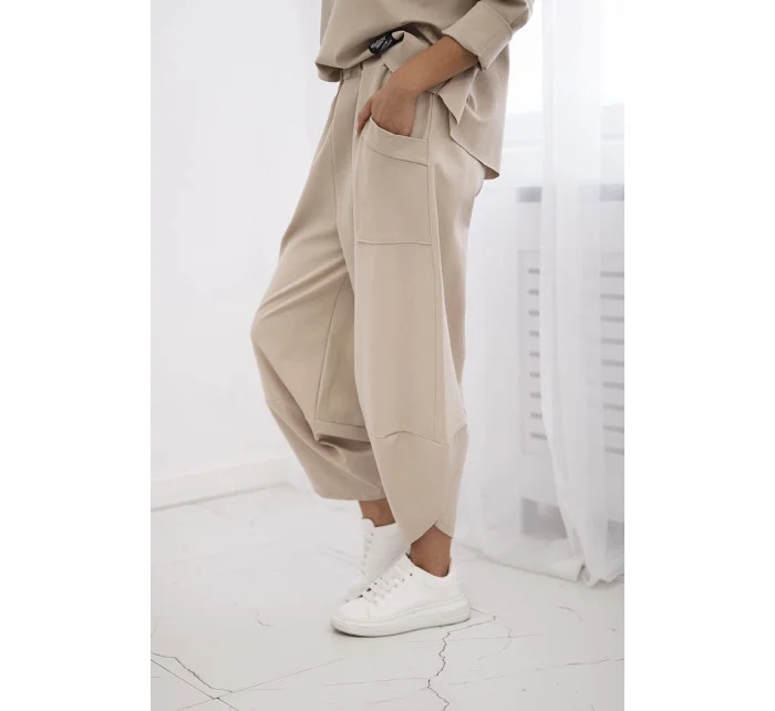 Souprava Punto Milano Winter tepláky + kalhot béžový Souprava Punto Milano Winter tepláky + kalhot béžový