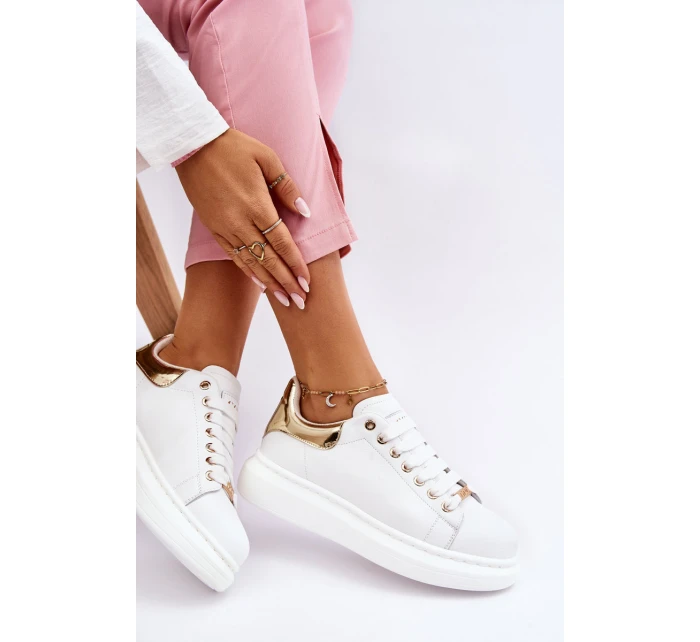 Damskie Buty Sportowe GOE LL2N4011 Biało-Złote