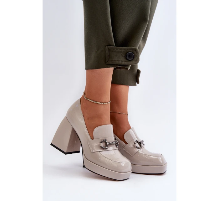 dámské polobotky na podpatku šedé D&A model 21655802 - S.Barski dámské polobotky na podpatku šedé D&A model 21655802 - S.Barski