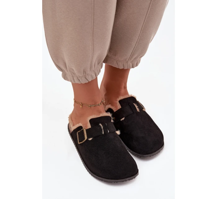 Dámské pantofle s kožešinou s Černé model 21715154 - Boto Dámské pantofle s kožešinou s Černé model 21715154 - Boto