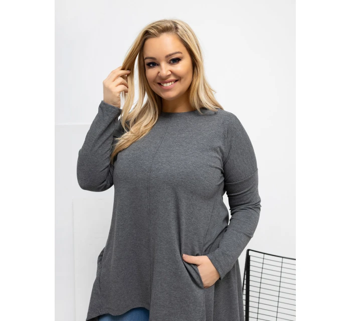 Blúzka RV BZ 7054 1.06 tmavosivá