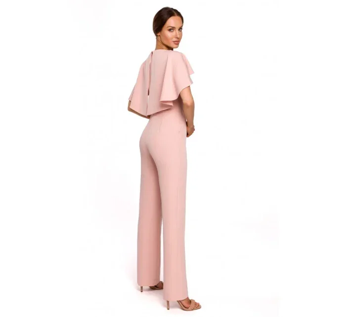 M670 Kombinéza s volánikmi - čierna