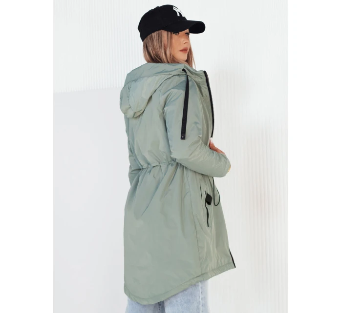 Dámská přechodná bunda parka zelená Dstreet model 21973504 - FashionStreet