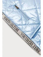 Svetlomodrá lesklá dámska vesta (AG3-02)