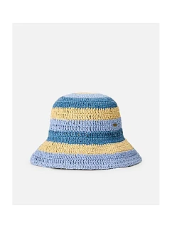 Dámsky klobúk RIP CURL Crochet Bucket Hat, modrý