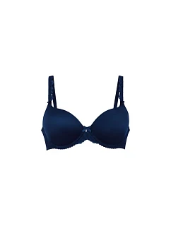Bobette podprsenka s kosticami a penovou výplňou 5291 navy blue - RosaFaia
