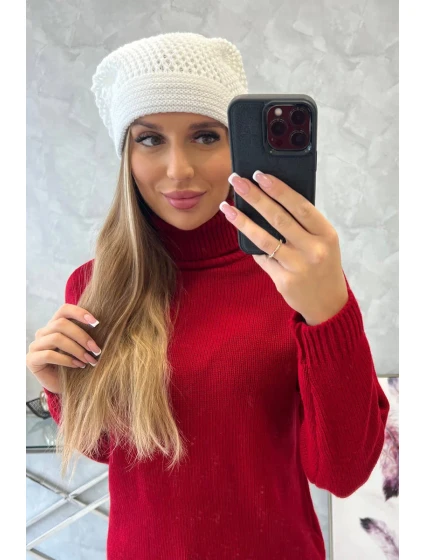 Dámska čiapka Neli K392 biela Dámska čiapka Neli K392 biela