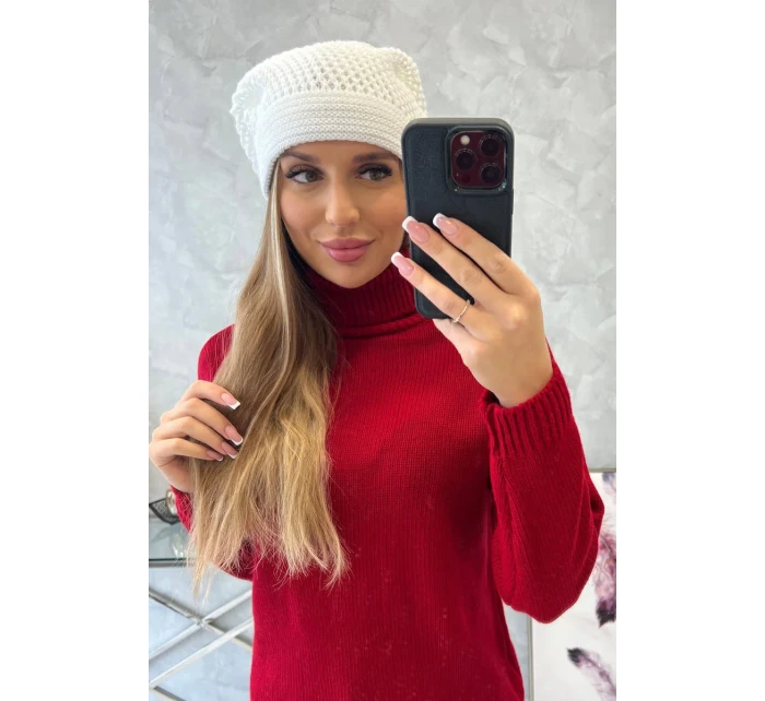 Dámska čiapka Neli K392 biela Dámska čiapka Neli K392 biela