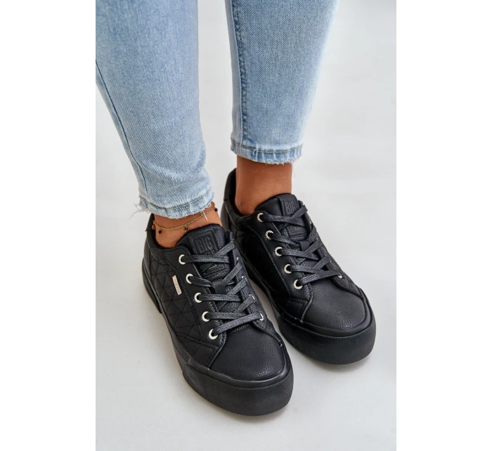 Trampki Damskie Na Platformie Ocieplane Big Star OO274A465 Czarne Trampki Damskie Na Platformie Ocieplane Big Star OO274A465 Czarne
