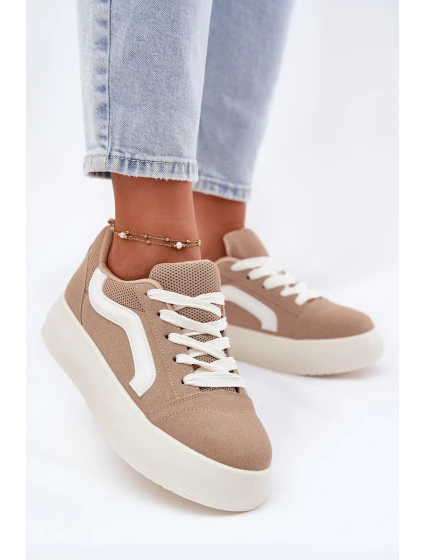 Dámské Tenisky Na Platformě Khaki model 21694913 - Boto
