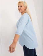 Bluzka RV BZ model 20081005 jasny niebieski - FPrice Bluzka RV BZ model 20081005 jasny niebieski - FPrice