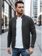 Pánský tmavě šedý svetr Dstreet model 21994134 - FashionStreet Pánský tmavě šedý svetr Dstreet model 21994134 - FashionStreet