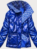 Svetlomodrá dámska bunda s leskom (OMDL-023)