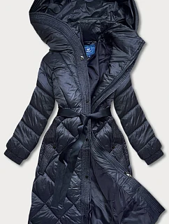 DŁUGA KURTKA PUCHOWA DAMSKA GRANATOWA model 21244364 - Ann Gissy