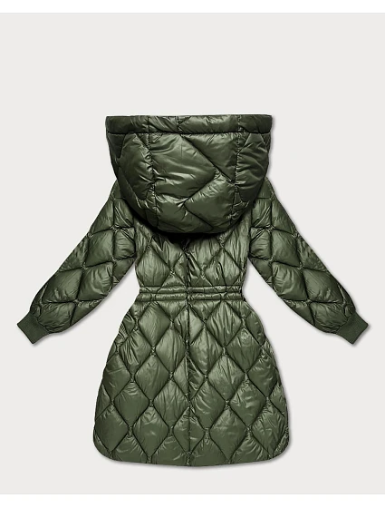 dámská zimní oversize bunda v khaki barvě model 21756253 - MINORITY dámská zimní oversize bunda v khaki barvě model 21756253 - MINORITY