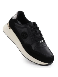 Dámske čierne kožené čižmy Filippo DP7106/25