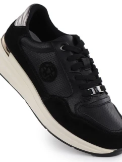 Dámske čierne kožené čižmy Filippo DP7106/25