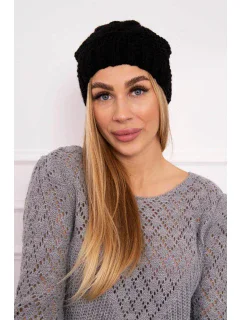 Fleecová čiapka Justyna K253 čierna