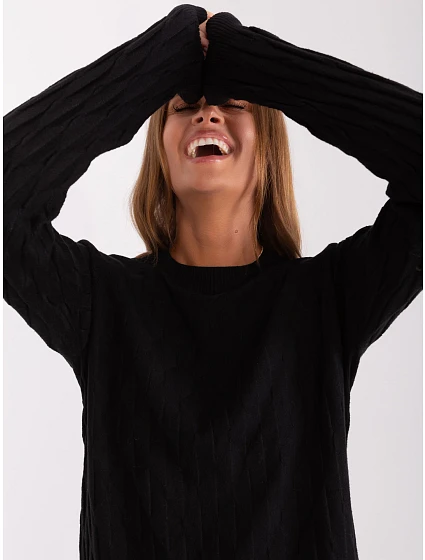 Sweter AT SW model 21914502 czarny - FPrice Sweter AT SW model 21914502 czarny - FPrice